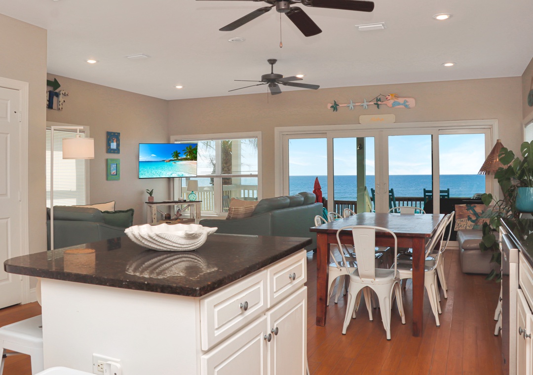 Kitchen and Living Area