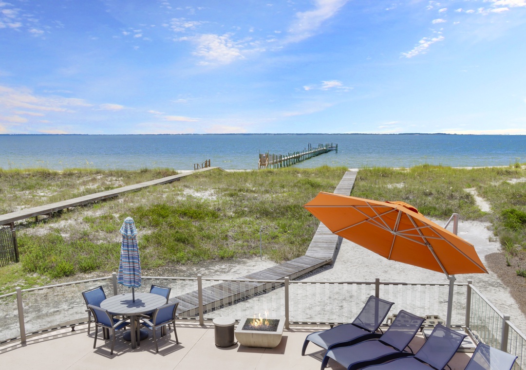 First Floor Beach Front Deck View