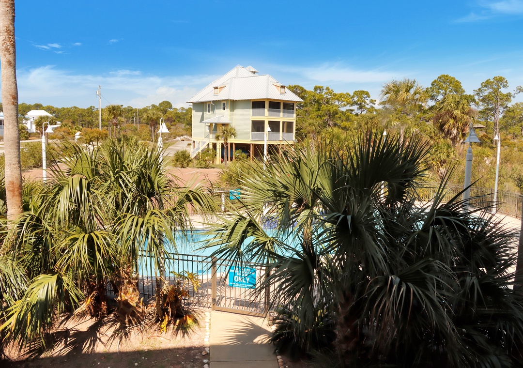 Pool View from Front Deck