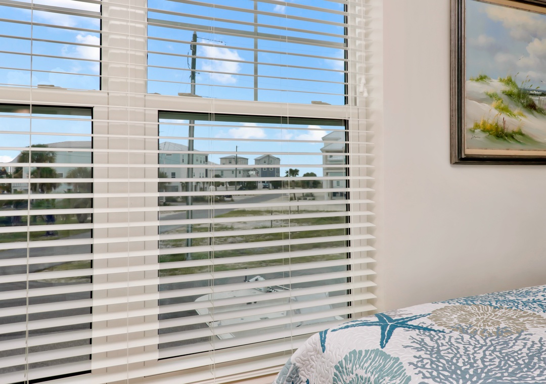 Bedroom 1 with Distant Beach View