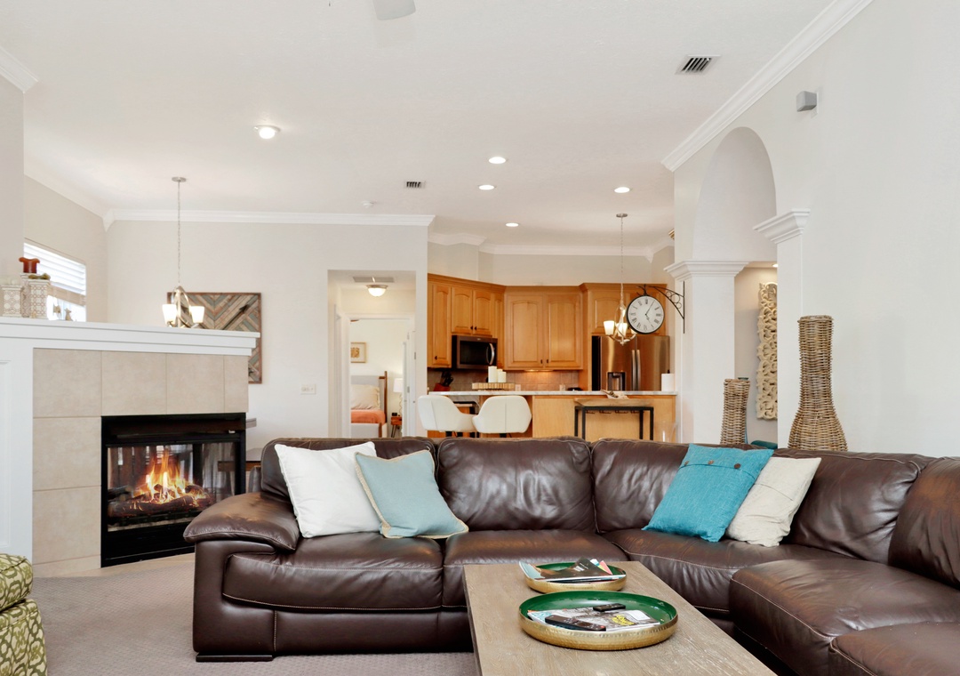 Living Area and Kitchen