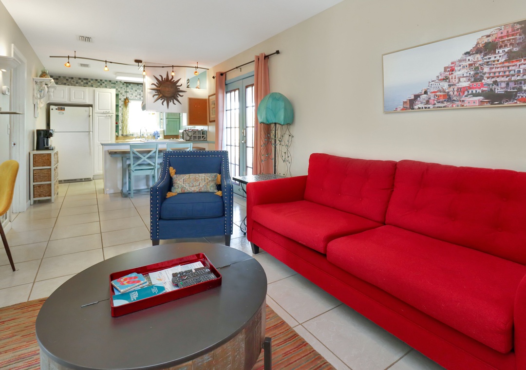 Living Area and Kitchen