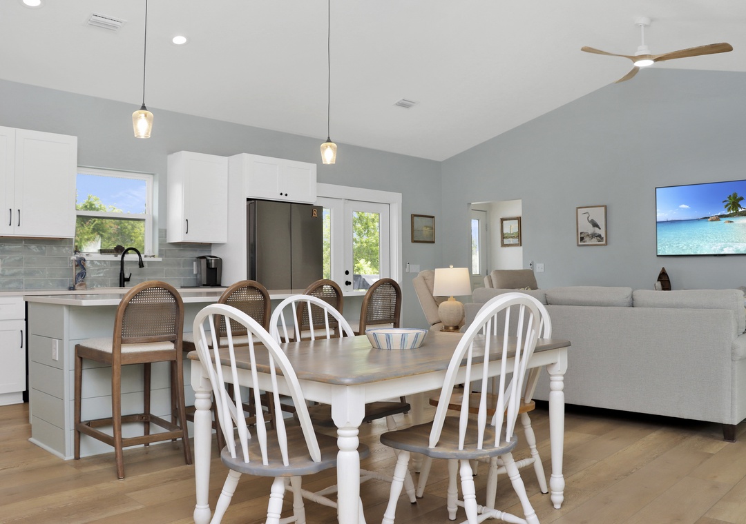 Dining Area, Kitchen and Living Room