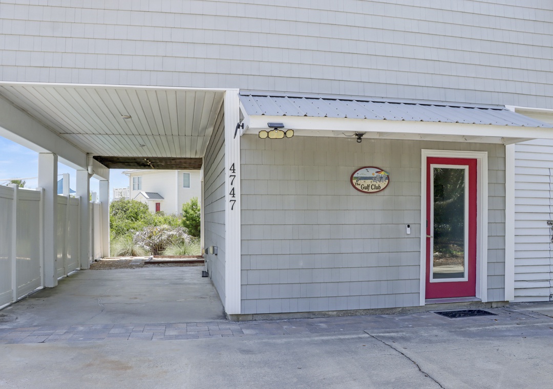 Covered Parking Under House