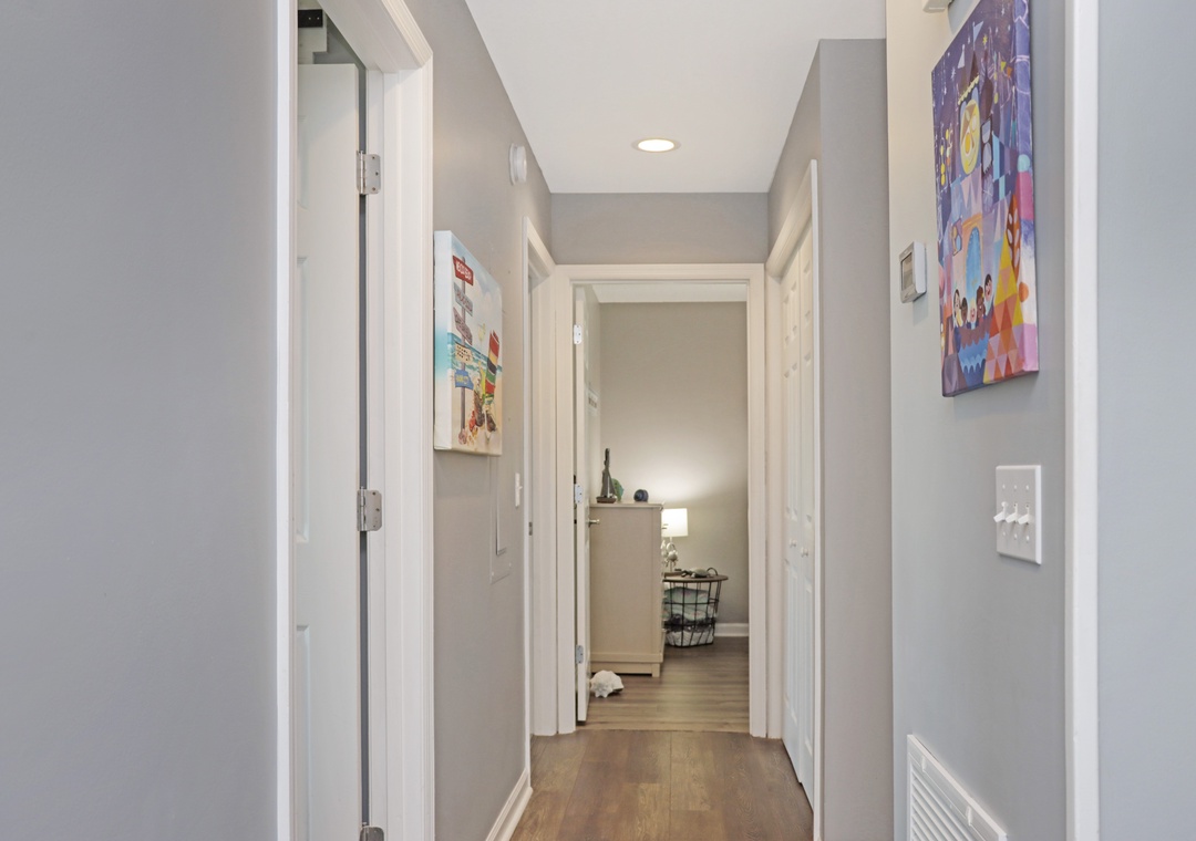 First Floor Hallway with Bedrooms
