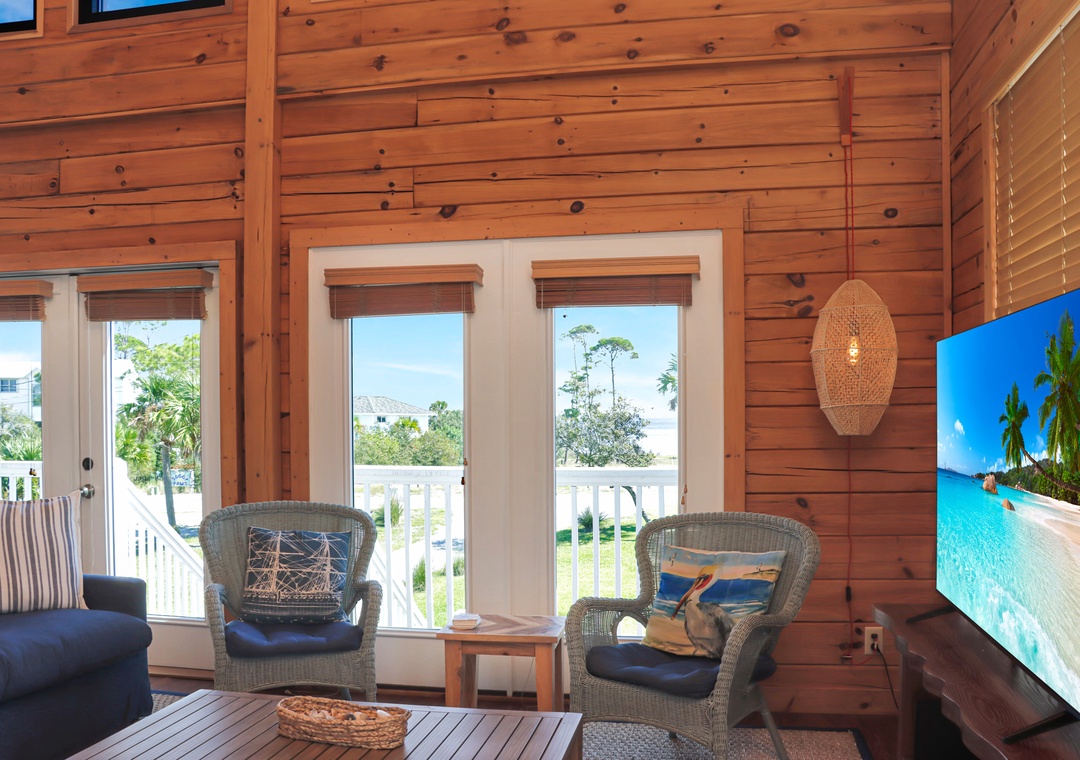 Living Room with Bay View
