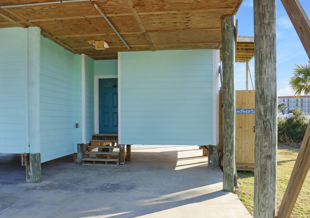 Main Entrance Under House