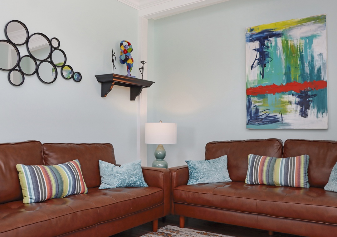 Matching Sofas in Living Room