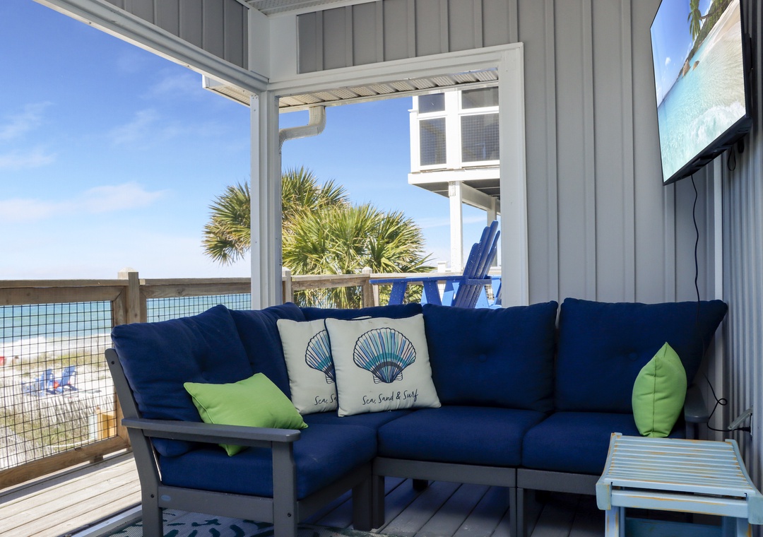 Lounging Sofa on Screened Deck