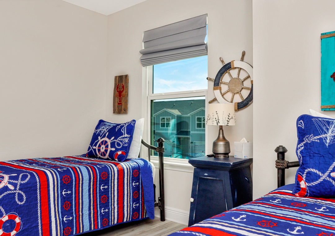 Bedroom 3 - Two Twin Beds