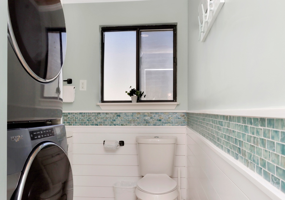 Laundry in Half Bathroom