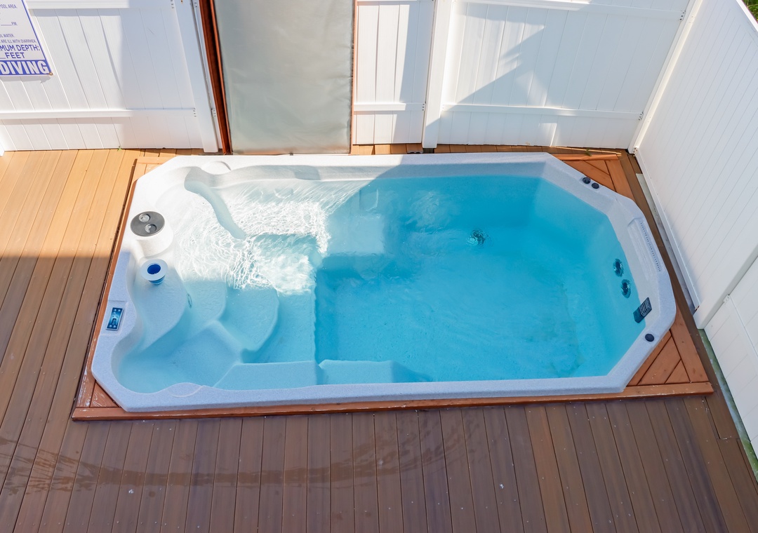 View of Swim Spa from Deck