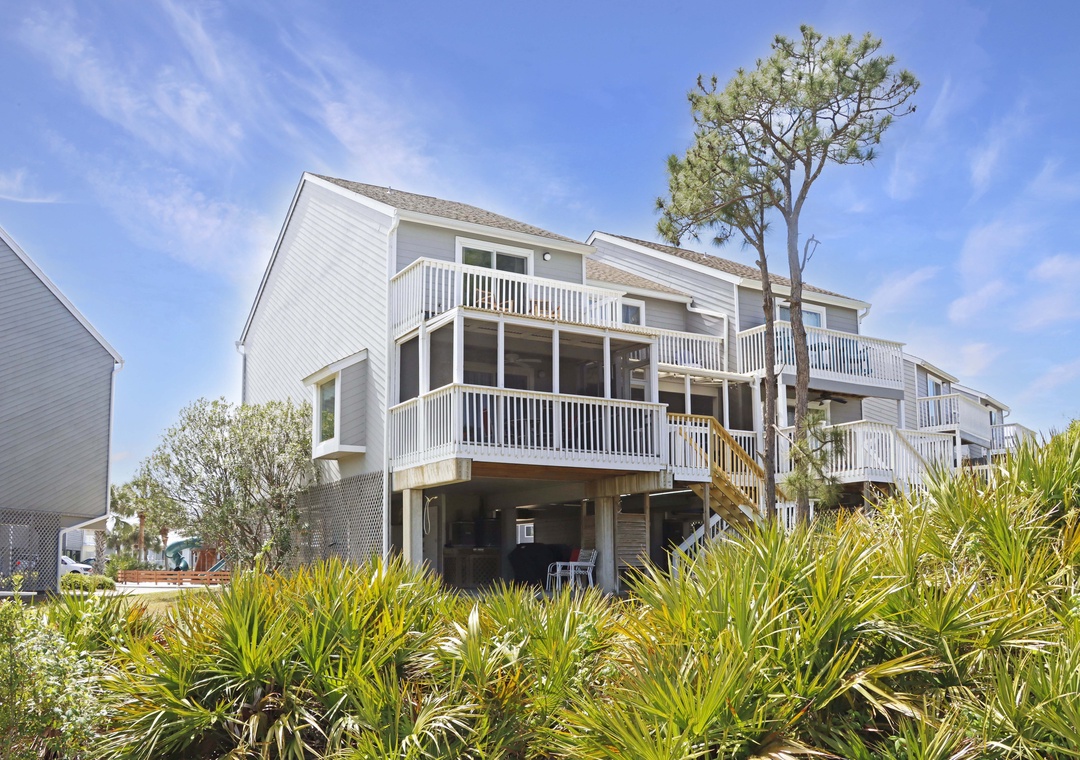 Rear Exterior with Screened Deck