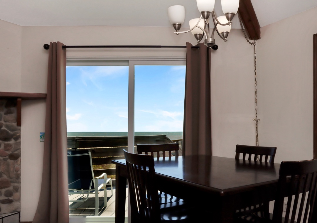 Beach Front Dining Area