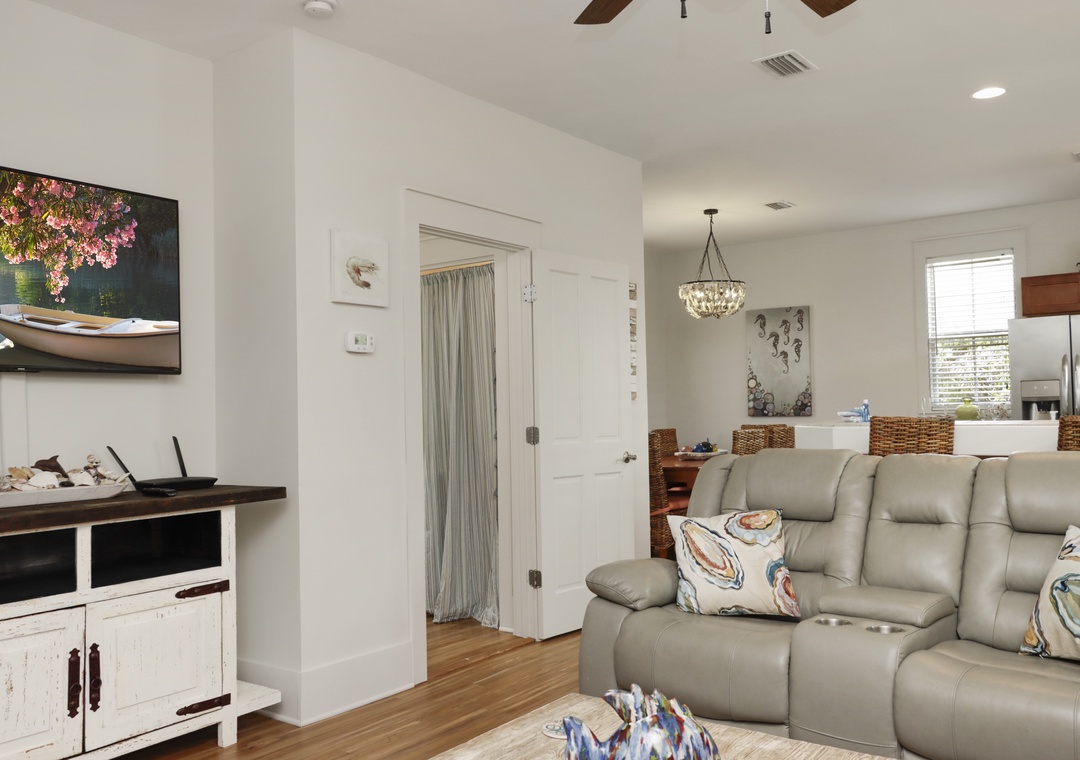Living Area with Half Bathroom