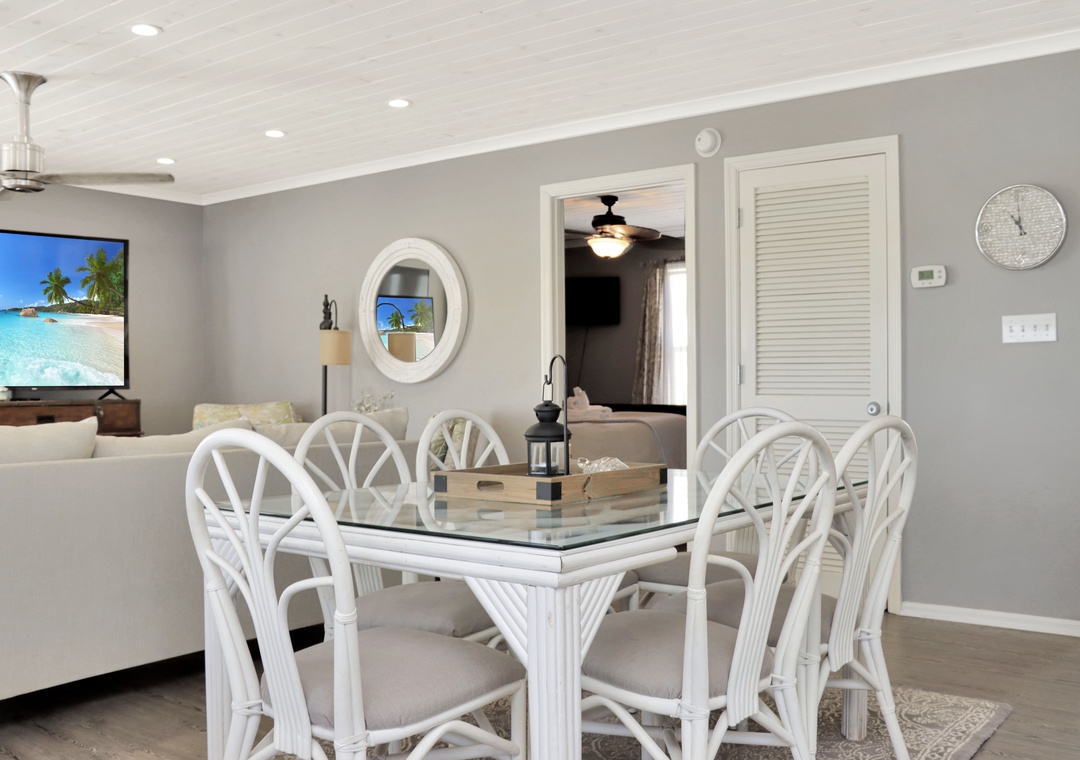 Dining Area and Bedroom 1