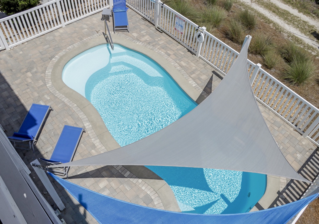 Top Floor View of Private Pool