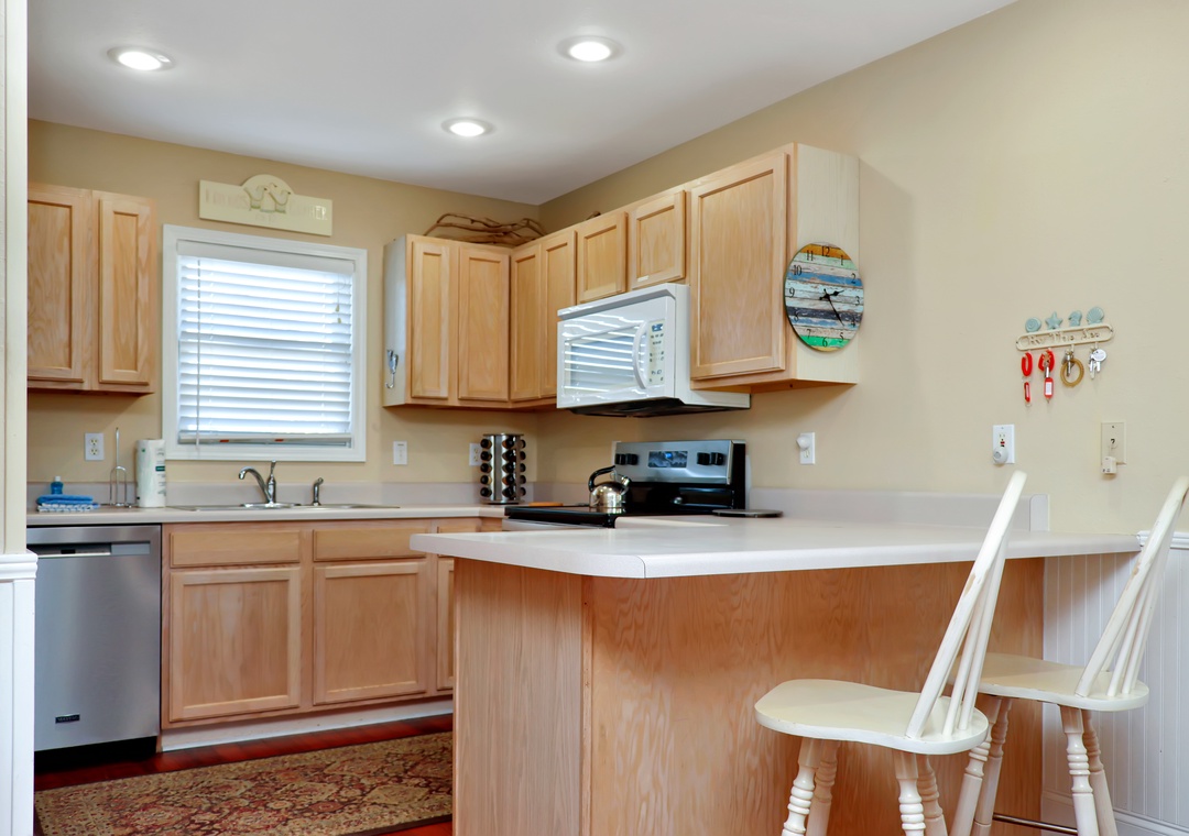 Kitchen with Bar Seating