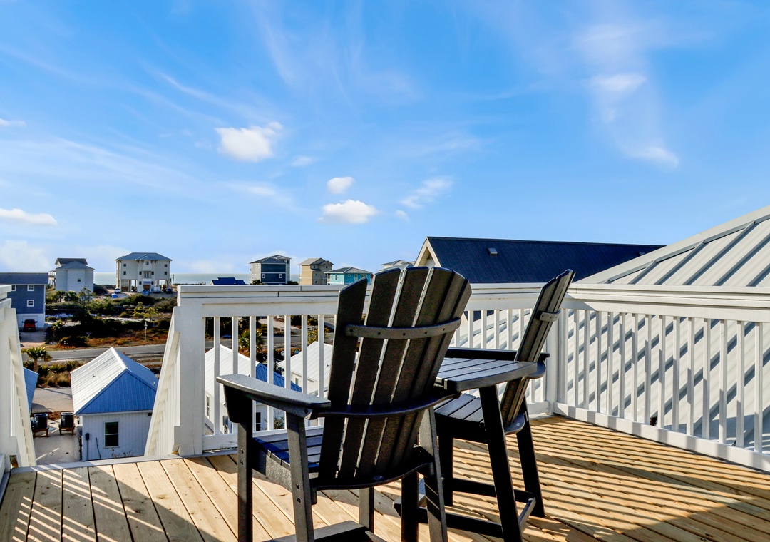 Rooftop Deck with Beach View