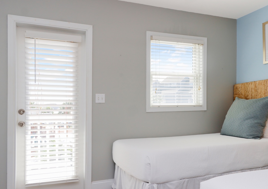 Guest Bedroom 1 with Small Deck