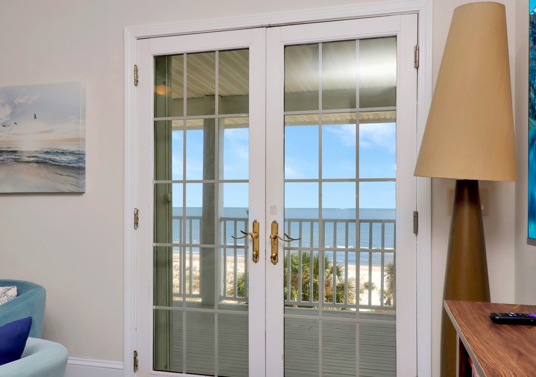 View onto Top Floor Deck