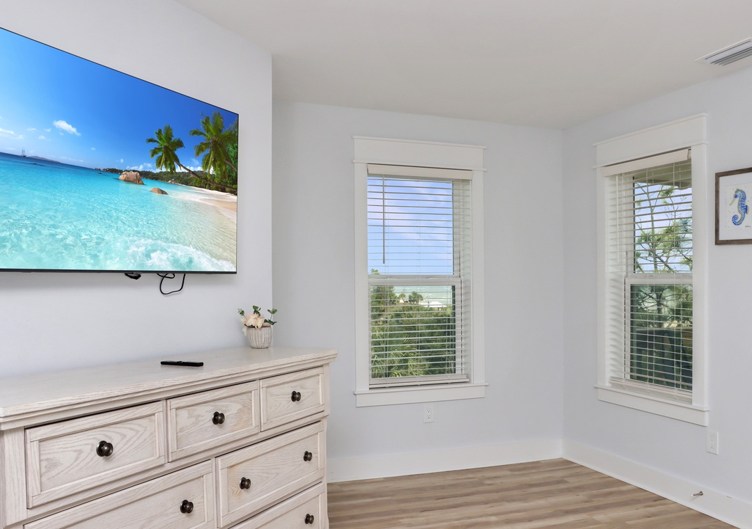 Bedroom 5 - TV and Beach View