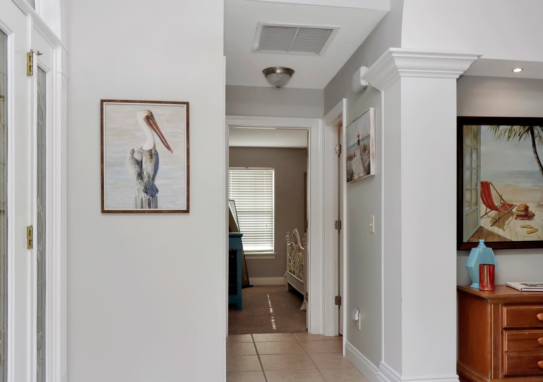 Front Hall with Look into Bedroom 3