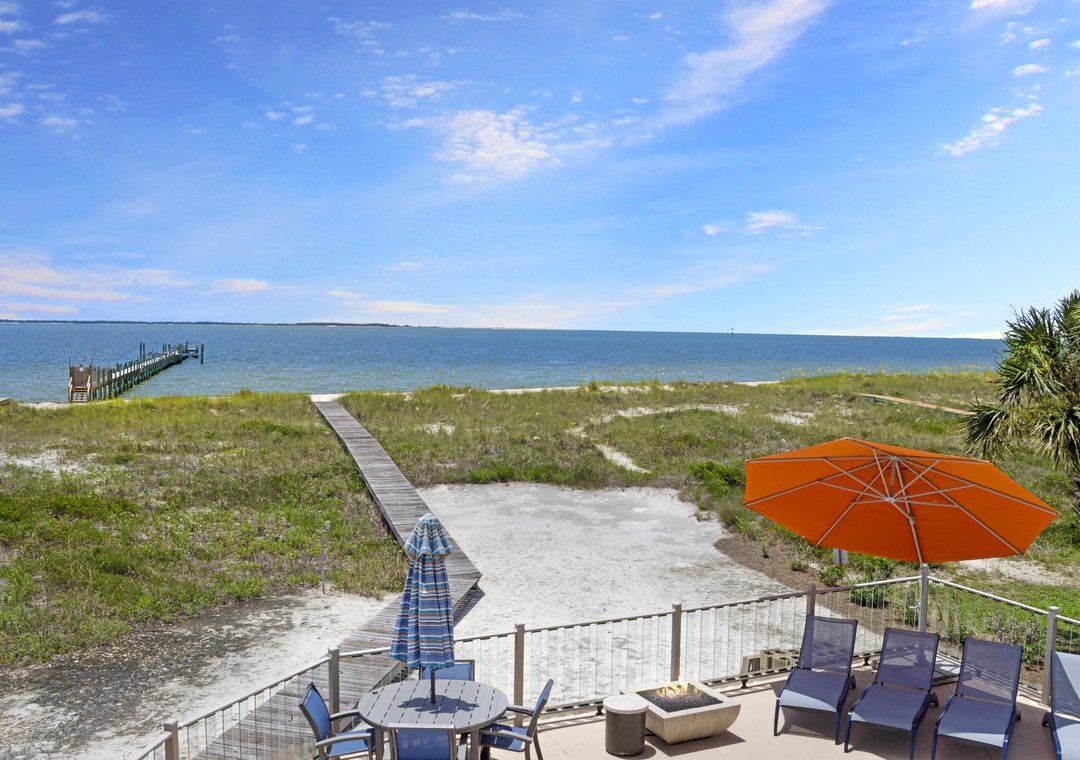 Beach View from First Floor Deck