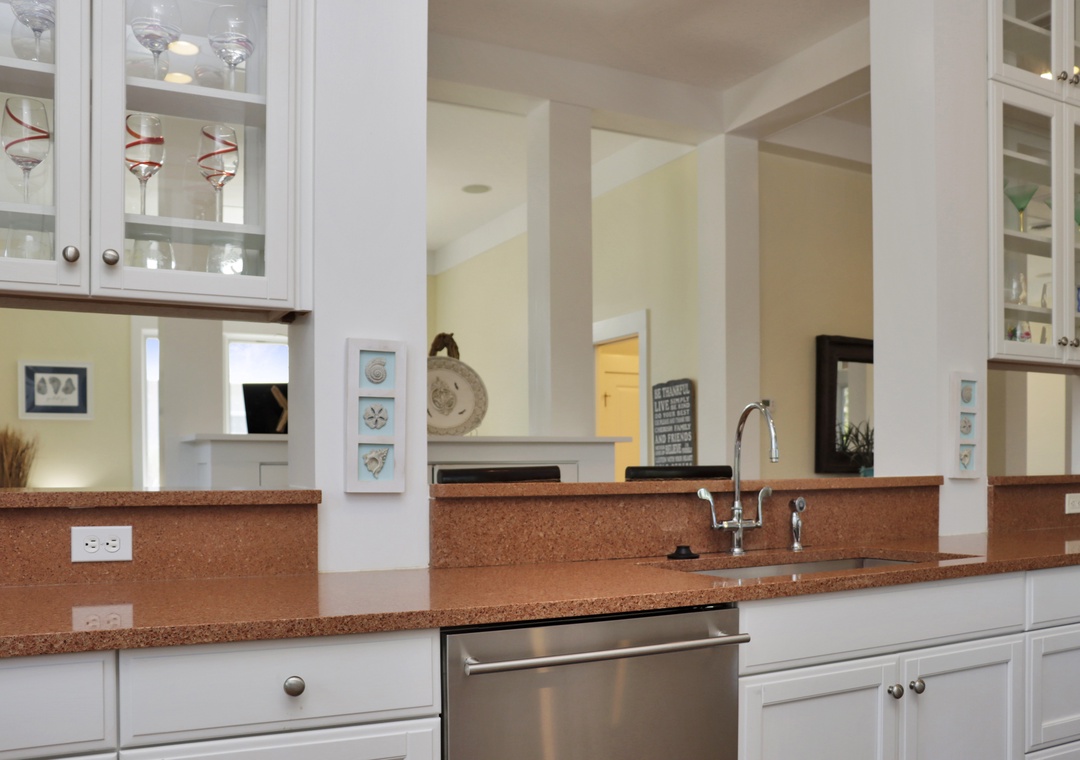 Kitchen with View into Sitting Area