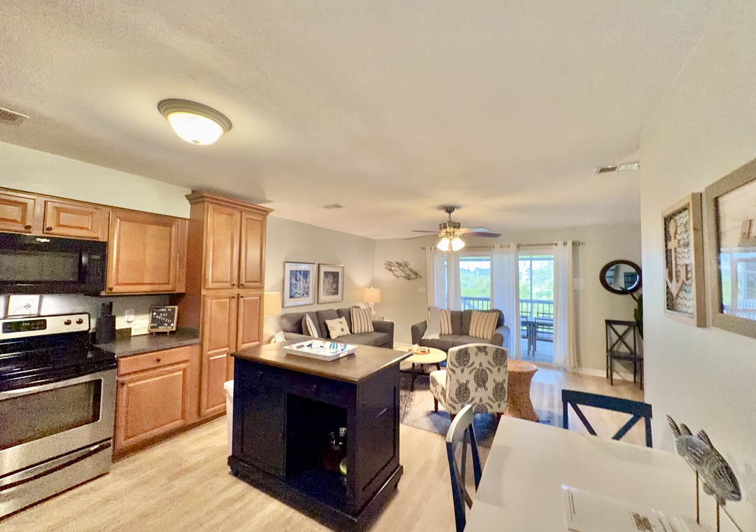 Kitchen looking to Porch