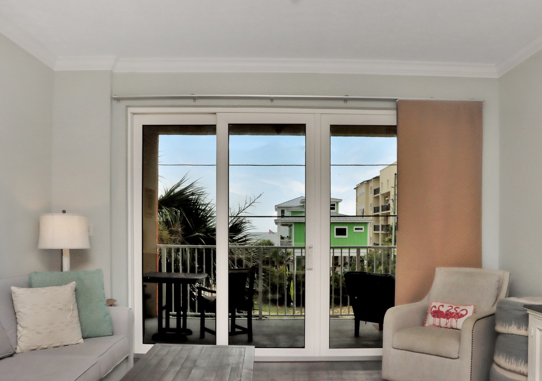 Living Room View onto Deck