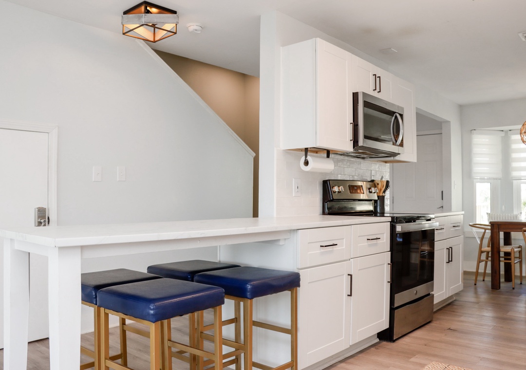 Bar Seating in Kitchen