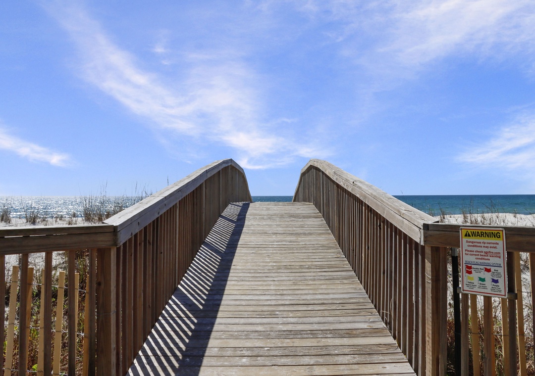 Boardwalk in Front of Townhouse