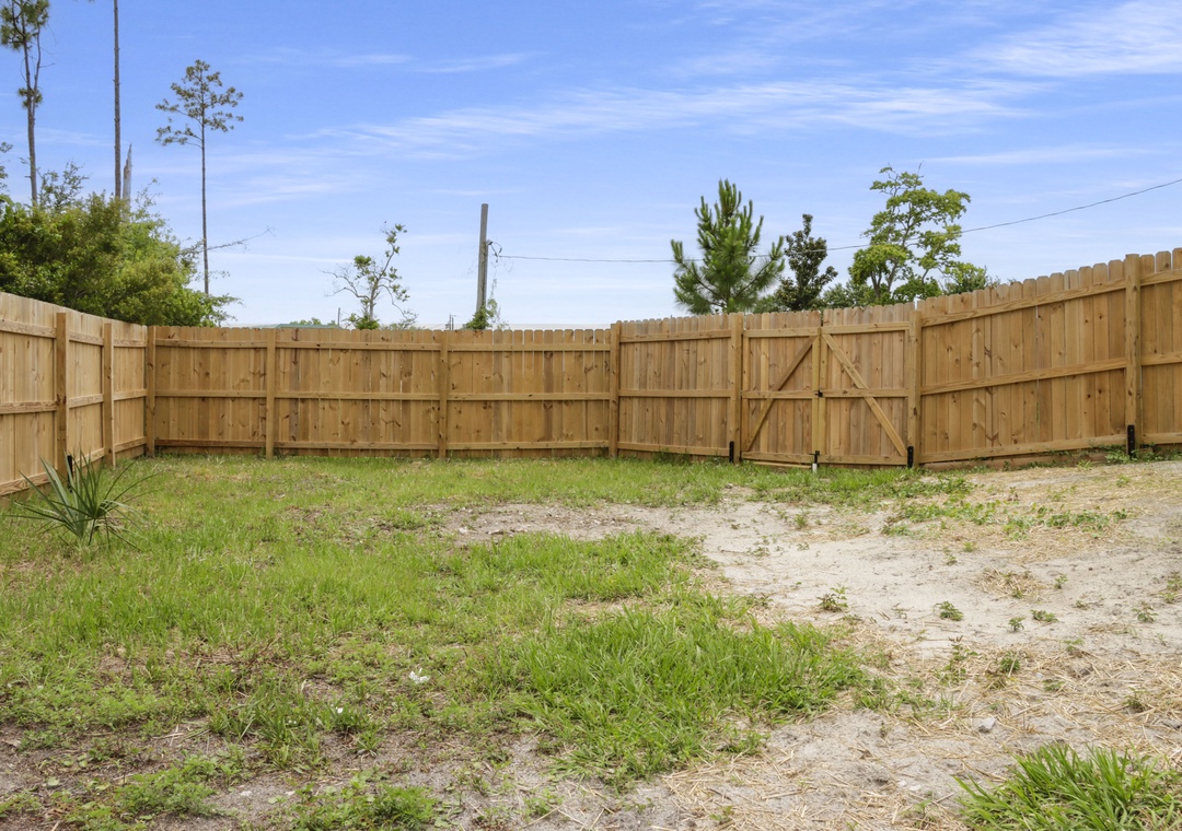 Large Fenced Backyard