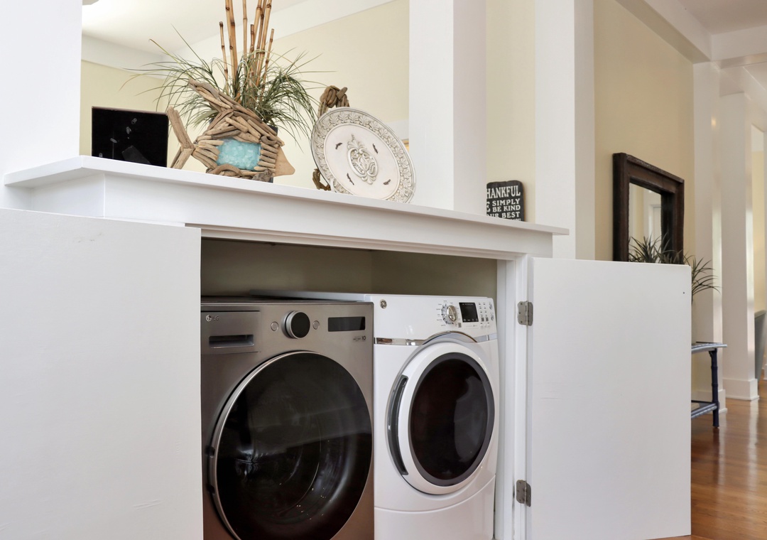 Hidden Laundry Space Downstairs