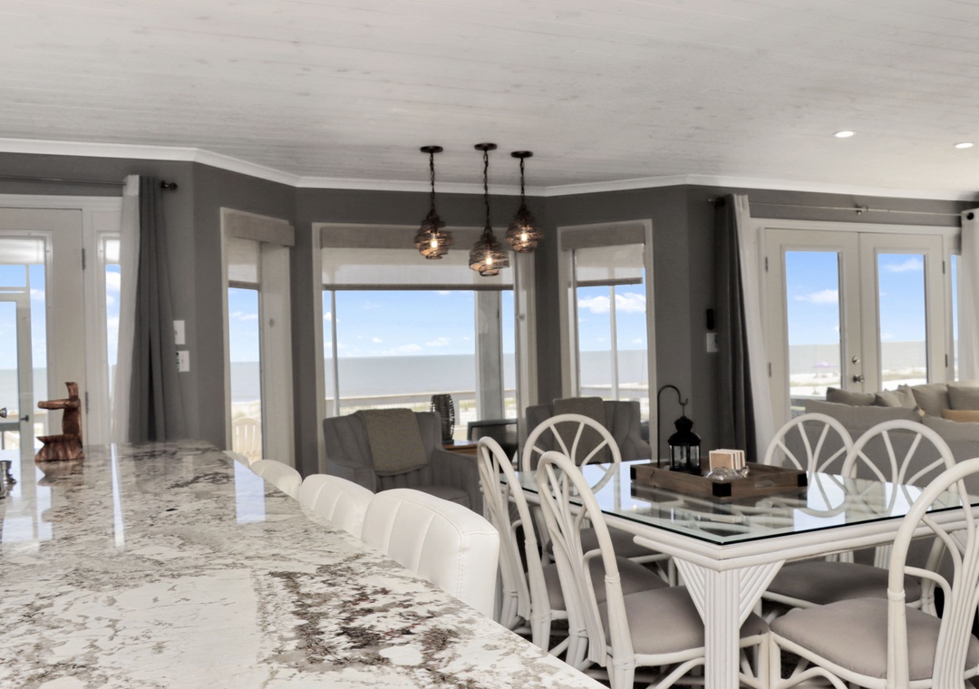 Kitchen Bar and Dining Area