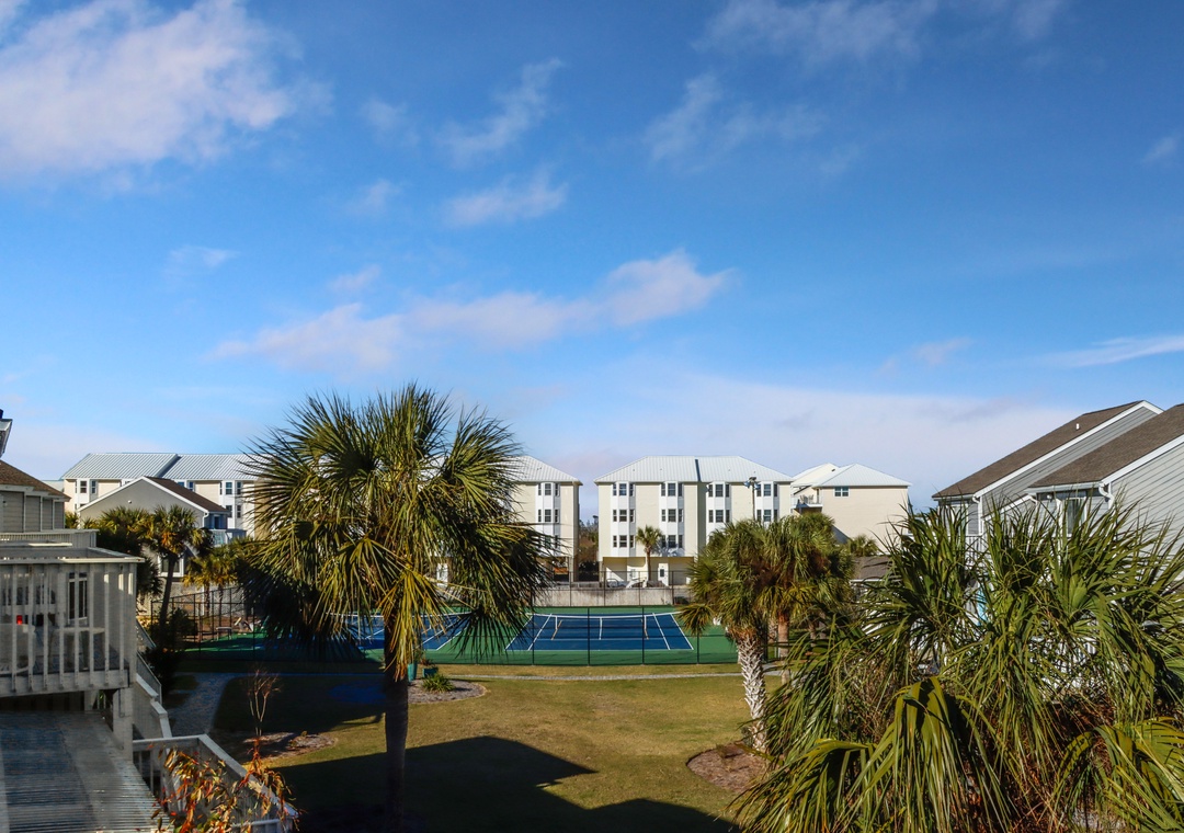Bedroom 2 - Master Bedroom Deck View of Tennis Courts