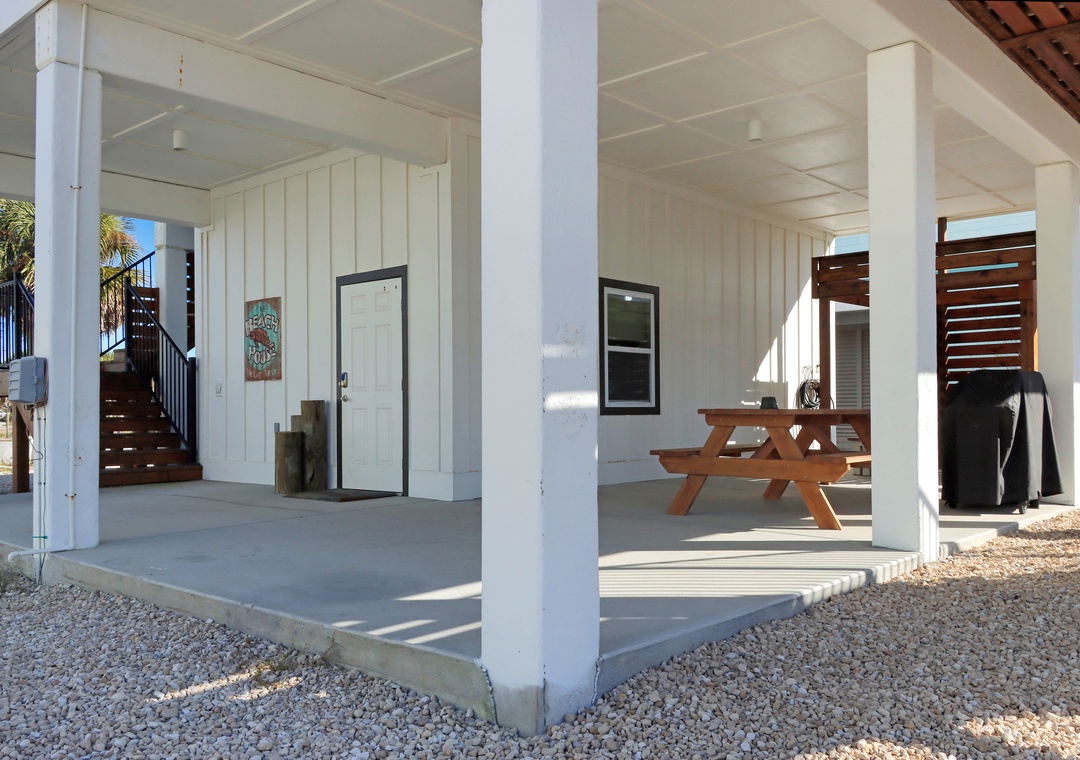 Covered Space Under House