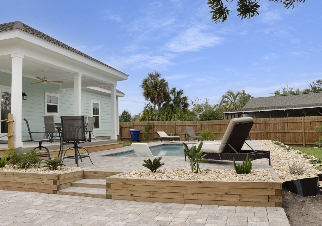 Fenced Backyard with Swimming Pool
