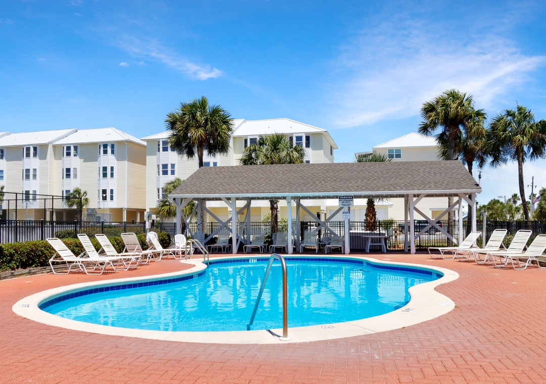 Community Pool Directly Across from Unit