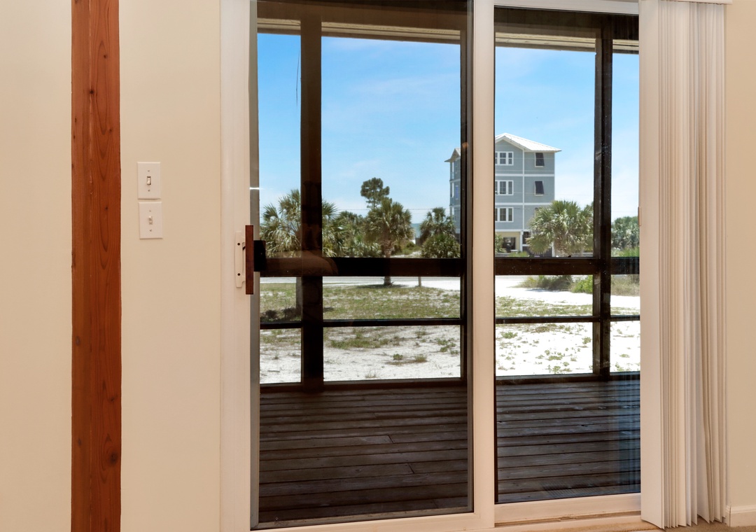 Master with screened porch access