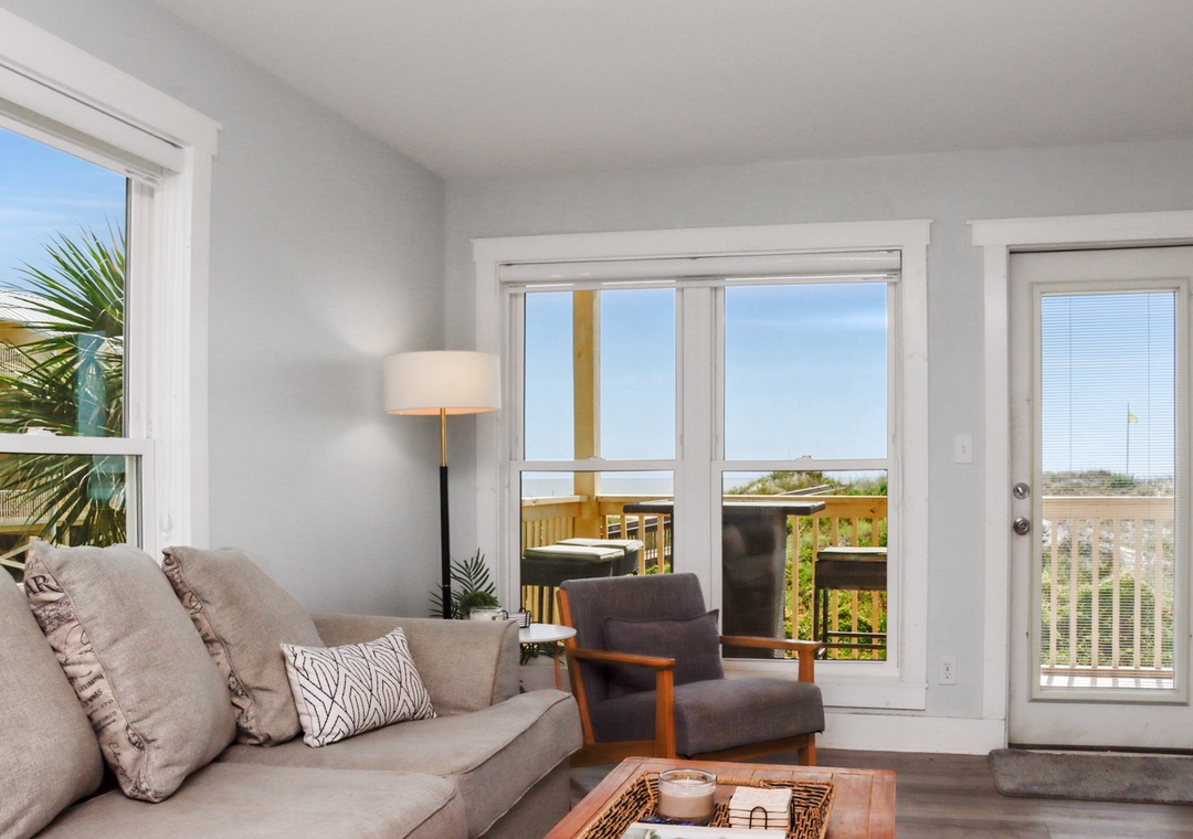 Beach Front Living Room - View