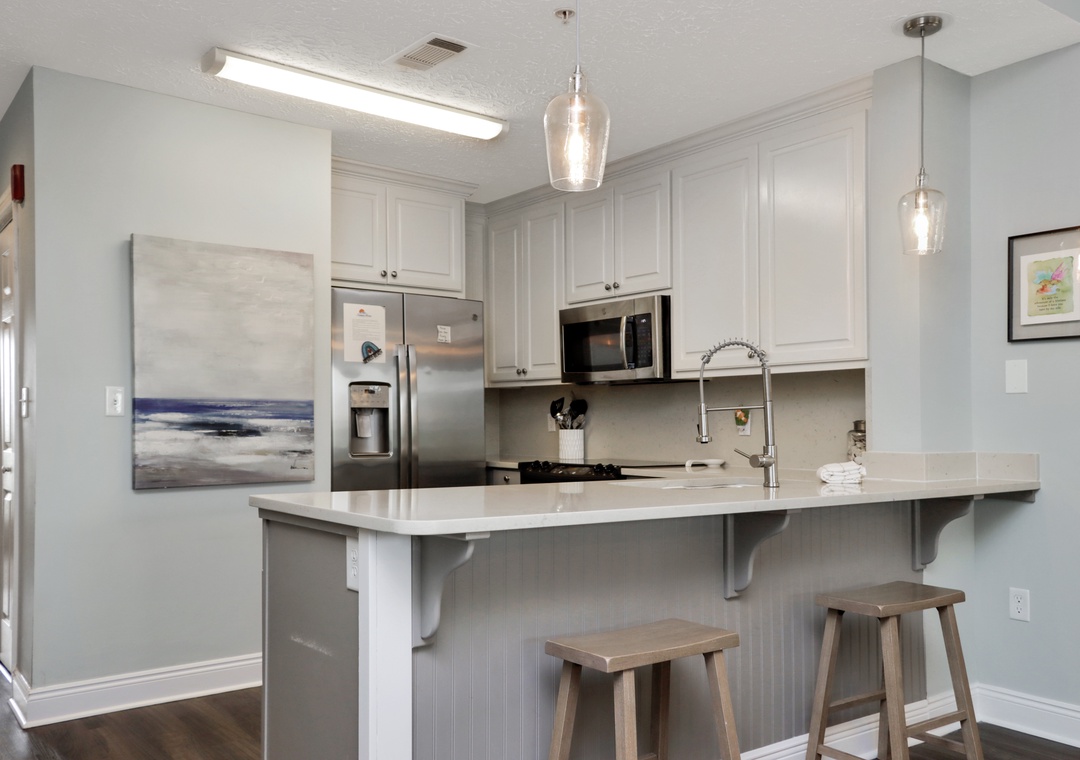 Kitchen with Bar Seating