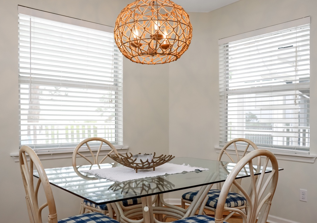 Dining Area with View onto Deck