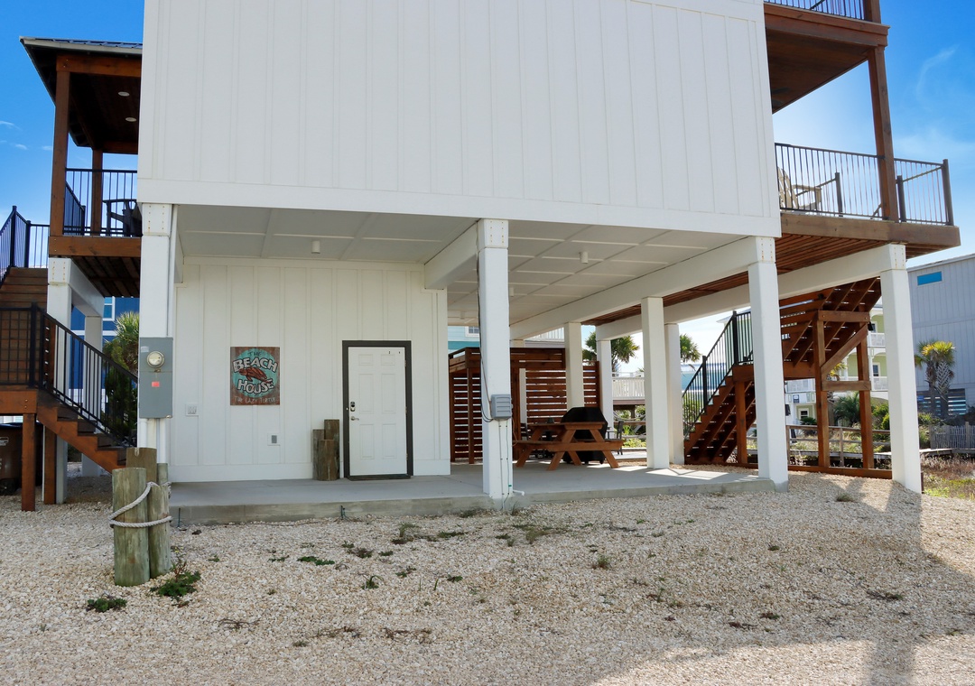 Covered Area Under House