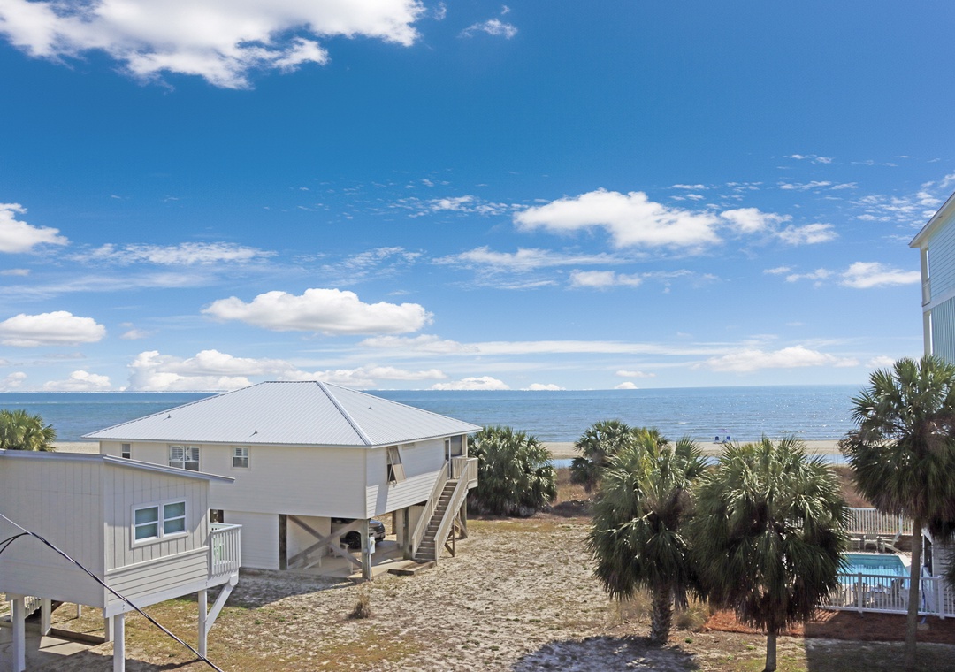 Beach View from Rooftop Deck
