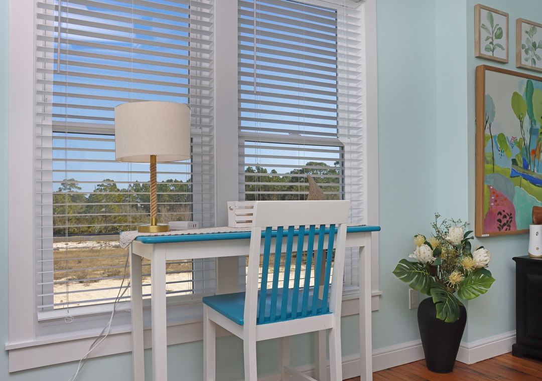 Small Workspace in Living Room