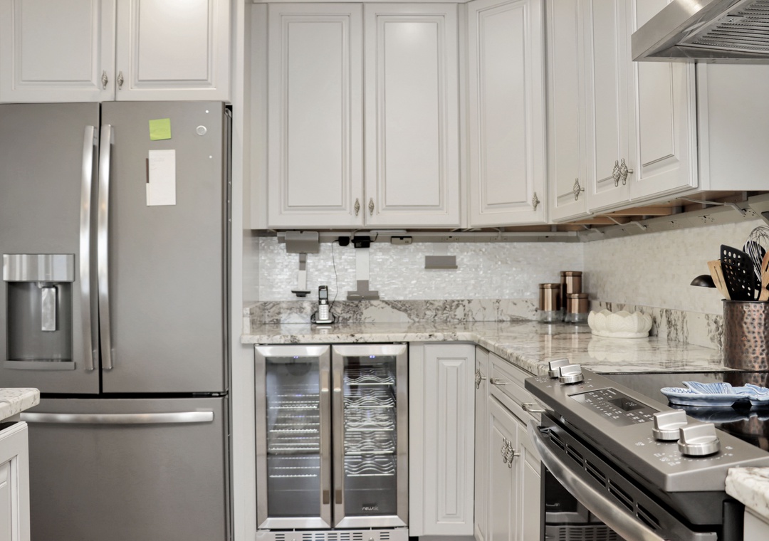 Kitchen with Wine Cooler