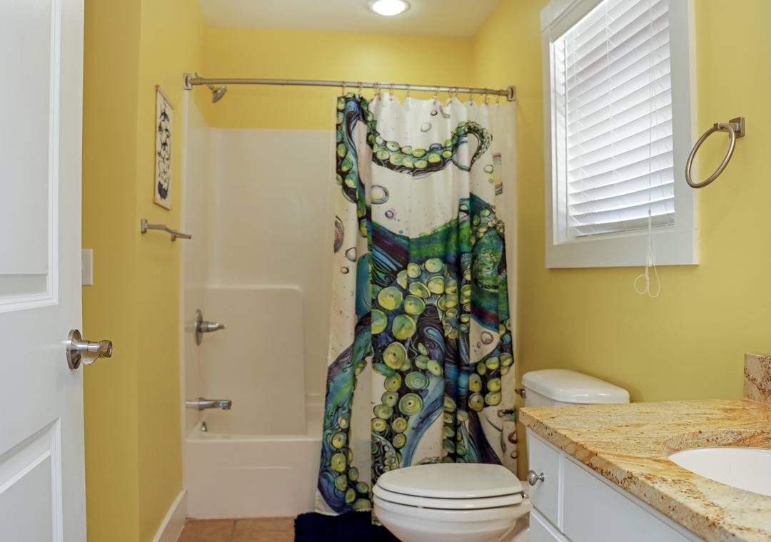 Full Bathroom with Shower on First Floor