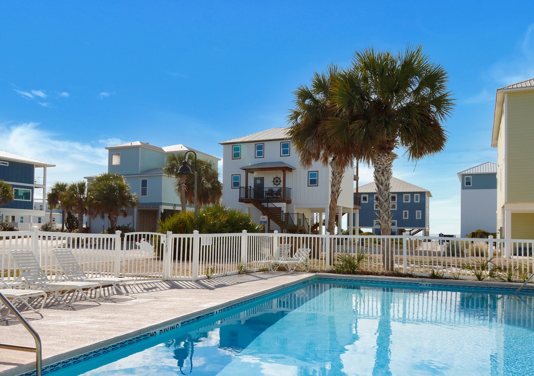 A View of The Lazy Turtle from Community Pool